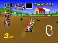 Mario Kart 64, capture d'écran